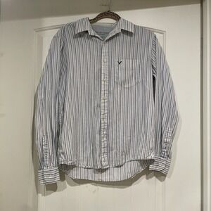 Vintage Y2K American Eagle Outfitters Long Sleeve Button Down Shirt Mens Size Sm